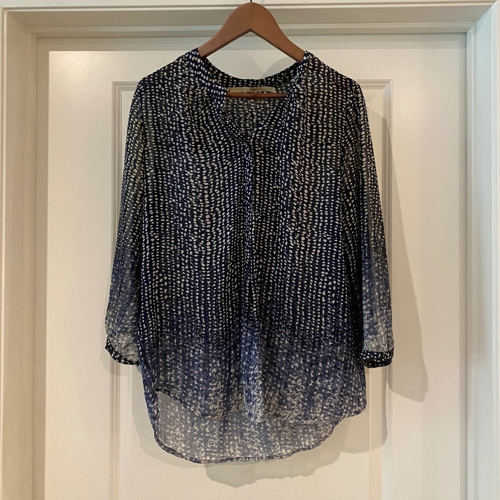 Gibson long sleeve blouse, L